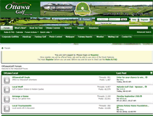 Tablet Screenshot of forum.ottawagolf.com